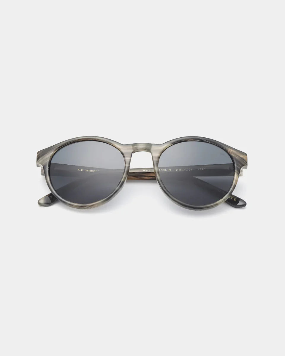 Marvin Sunglasses - Striped Horn