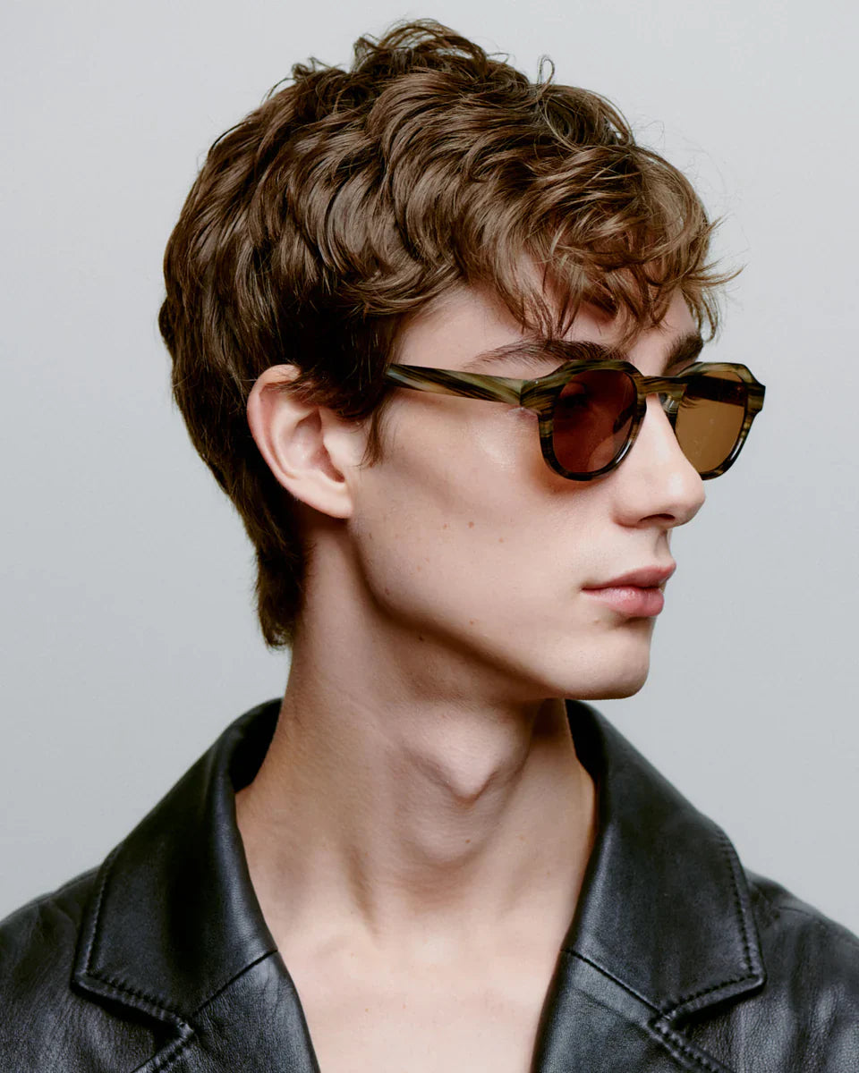 Zan Sunglasses - Striped Horn