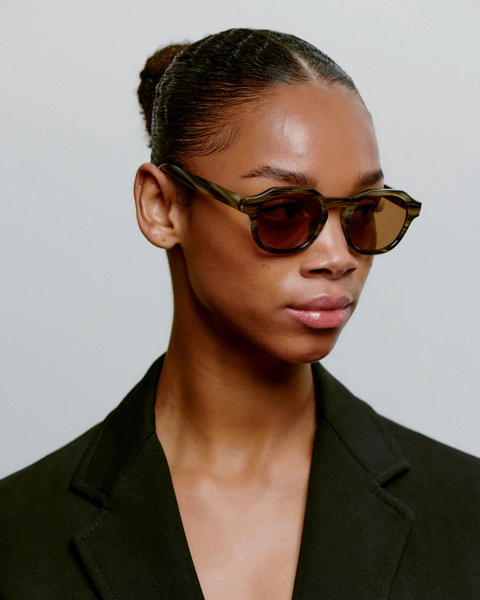 Zan Sunglasses - Striped Horn